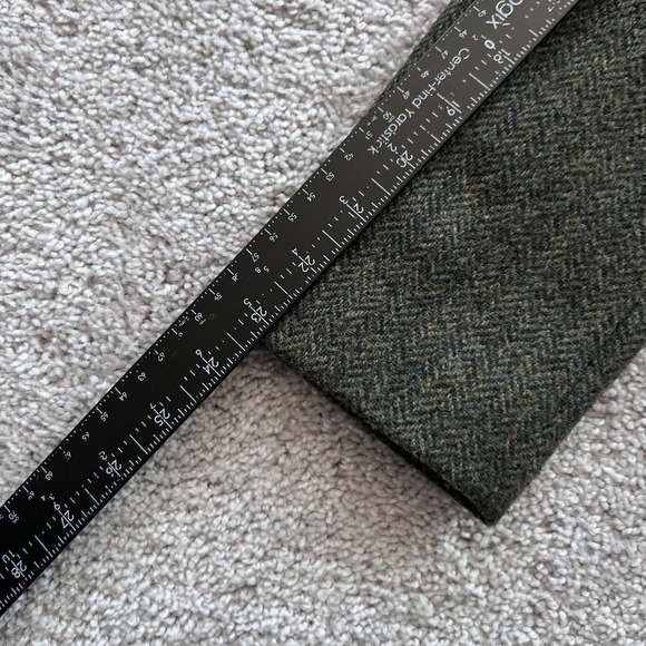 Boden British Tweed By Moon Herringbone Blazer Womens UK 10/ US 6 Green Wool - Picture 15 of 15